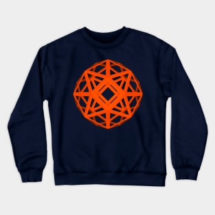 GMTRX orange red f54 skeletal polyhedron Crewneck Sweatshirt